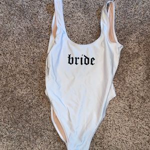 Bride one piece. Worn once. In perfect condition.
